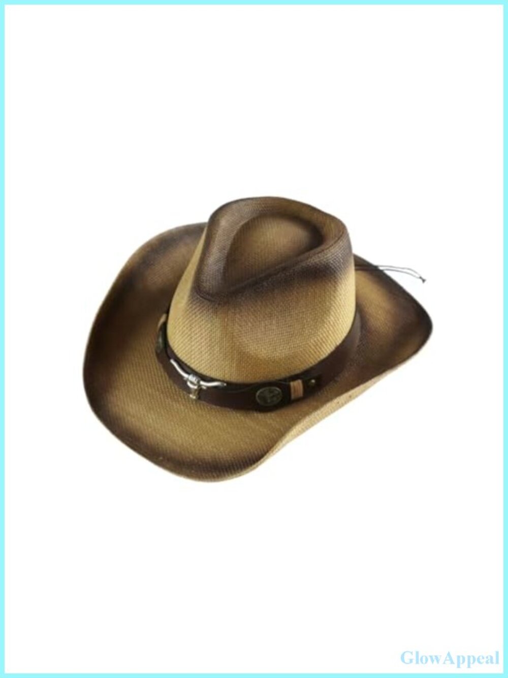 Western Cowboy Straw Hat Wide Brim Shapeable Sun Hat